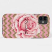 Coques Case-Mate iPhone Parties scintillantes de rose de Customizeable et (Dos (Horizontal))