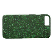 Coques Case-Mate iPhone Parties scintillantes foncées de vert vert (Dos (Horizontal))