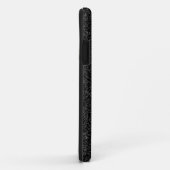 Coques Case-Mate iPhone Parties scintillantes noires (Dos/Droite)