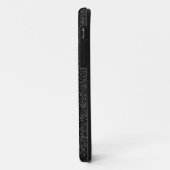 Coques Case-Mate iPhone Parties scintillantes noires (Dos/Gauche)