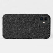 Coques Case-Mate iPhone Parties scintillantes noires (Dos (Horizontal))