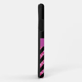 COQUES Case-Mate iPhone PARTIES SCINTILLANTES NOIRES DE CHEVRON DE ROSES (Dos/Droite)