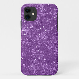 Coques Pour iPhone Parties scintillantes pourpres de Faux