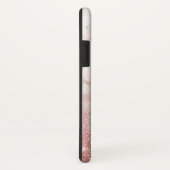 Coques Case-Mate iPhone Parties scintillantes roses Ombre de marbre blanc (Dos/Droite)