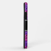 Coques Case-Mate iPhone Parties scintillantes roses pourpres nommées (Dos/Droite)