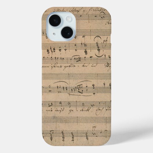 Coques Case-Mate iPhone Partition antique de 1822, Chanson du vieil homme (Verso)