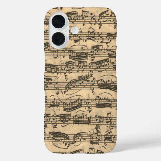 Coques Case-Mate iPhone Partitions de JS Bach (Verso)