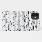 Coques Case-Mate iPhone Partitions de piano personnalisées avec notes de m (Dos (Horizontal))