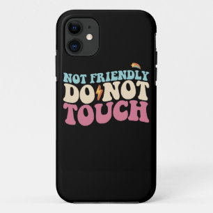 Case-Mate iPhone Case Pas amical Ne pas toucher Drôle Introverti