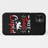Coques Case-Mate iPhone Pas aujourd'hui Cupidé Drôle Saint Valentin (Dos (Horizontal))