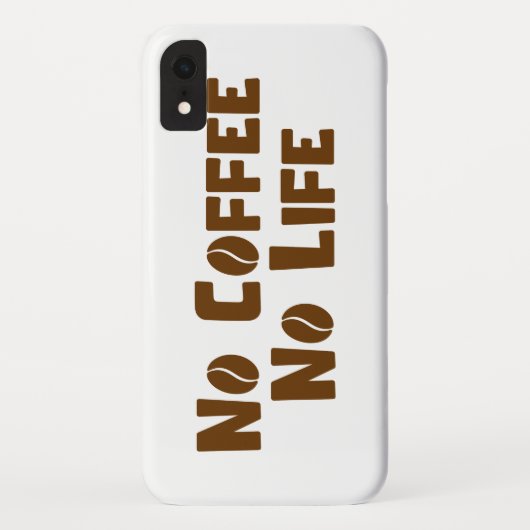 Coques Case-Mate iPhone Pas de café Pas de vie (Dos)