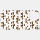 COQUES Case-Mate iPhone PAS DE CHOCOLAT PAS DE VIE (Verso (horizontal))