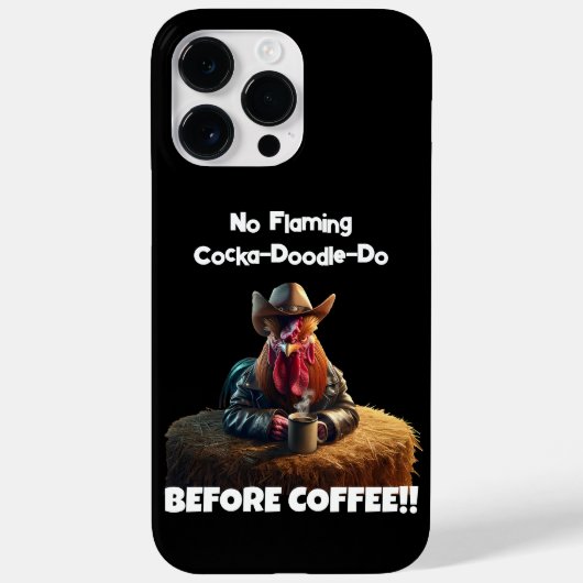 Coques Case-Mate iPhone Pas de Cocka-Doodle-Do flamboyant (Verso)
