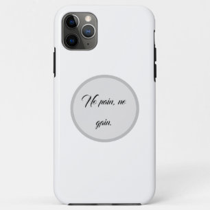 Case-Mate iPhone Case Pas de douleur, pas de gain Citations de motivat