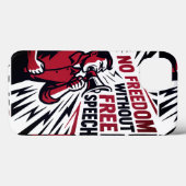 Coques Case-Mate iPhone "Pas De Liberté Sans Liberté D'Expression" (Verso (horizontal))