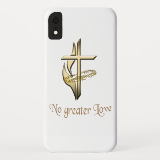 Coques Case-Mate iPhone Pas de plus grande croix d'amour (Dos)