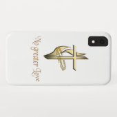 Coques Case-Mate iPhone Pas de plus grande croix d'amour (Dos (Horizontal))