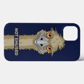 Coques Case-Mate iPhone Pas Emused Funny Emu Pun Indigo Blue (Verso (horizontal))