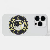 Coques Case-Mate iPhone Pas sur mon poste Grim Reaper Citation d'Halloween (Verso (horizontal))