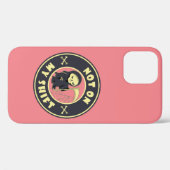 Coques Case-Mate iPhone Pas sur mon poste Grim Reaper Citation d'Halloween (Verso (horizontal))