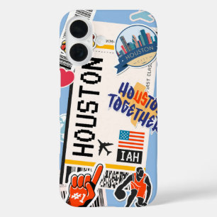 Coques iPhone 16 Pass d'embarquement de Houston Texas
