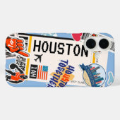 Coques Case-Mate iPhone Pass d'embarquement de Houston Texas (Verso (horizontal))