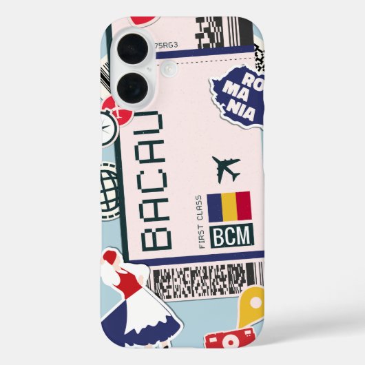 Coques Case-Mate iPhone Passe d'embarquement de Bacău Romania (Verso)