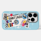 COQUES Case-Mate iPhone PASSE D'EMBARQUEMENT SANTIAGO CHILI (Verso (horizontal))