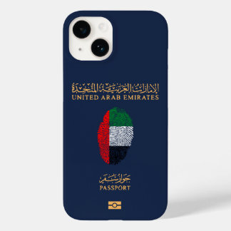 Coque Pour iPhone 14 Passeport de voyage unique des EAU Imprimer Souven
