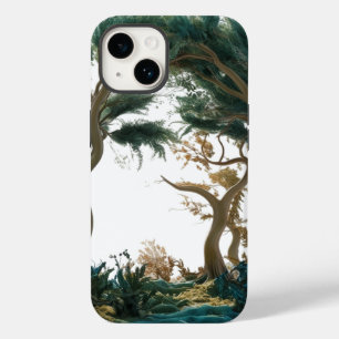 Coque Pour iPhone 14 Passerelle forestière enchantée - Artisti inspirés