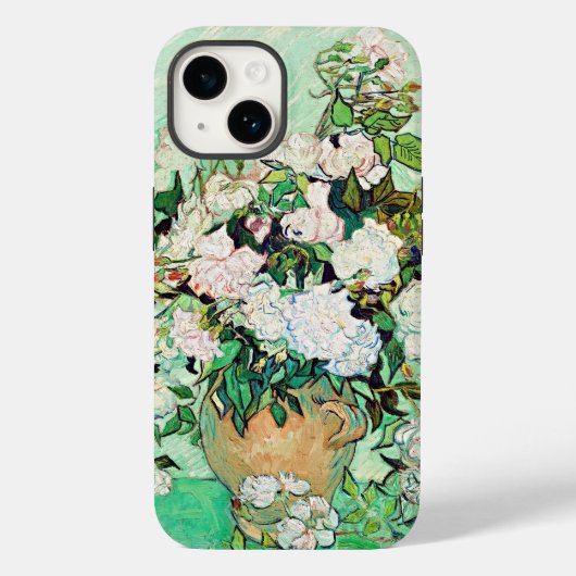 Coques Case-Mate iPhone Passion artistique : Roses de Vincent Van Gogh (Verso)