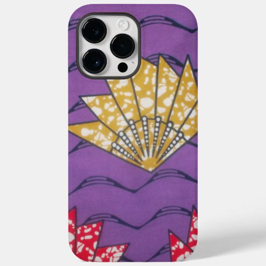 Coques Case-Mate iPhone Passion Pourpre | Ventilateur ondulé abstrait est- (Verso)