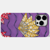 Coques Case-Mate iPhone Passion Pourpre | Ventilateur ondulé abstrait est- (Verso (horizontal))