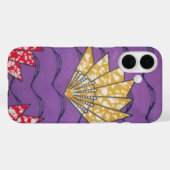 Coques Case-Mate iPhone Passion Pourpre | Ventilateur ondulé abstrait est- (Verso (horizontal))