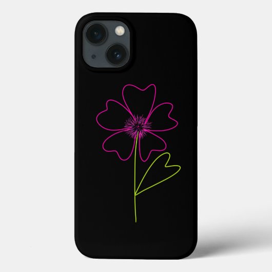 Coques Case-Mate iPhone Passionné par les fleurs roses (Verso)