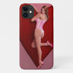 Case-Mate iPhone Case Passionnée Saint Valentin fille dans un corse