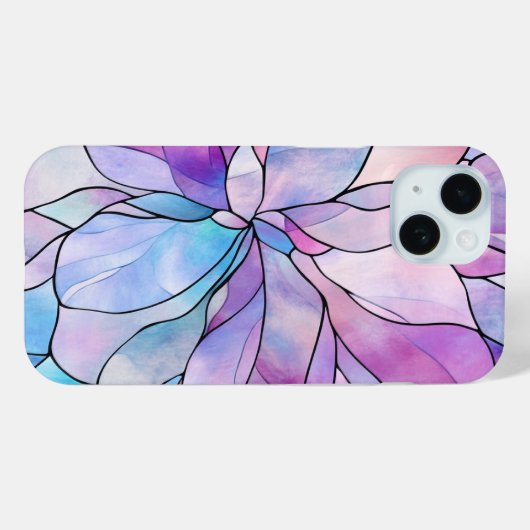 Coques Case-Mate iPhone Pastel Abstrait Floral Design Serene Petals Art (Verso (horizontal))