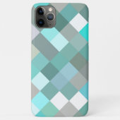 Coques Case-Mate iPhone Pastel Aqua Turquoise Jade Green Pixel Block Art (Dos)