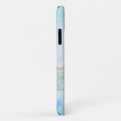 Coques Case-Mate iPhone Pastel Bleu aux Fleurs Douces (Dos/Droite)