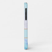 Coques Case-Mate iPhone Pastel Bleu aux Fleurs Douces (Dos/Gauche)
