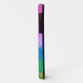 Coques Case-Mate iPhone Pastel bleu et rose Abstrait (Dos/Gauche)