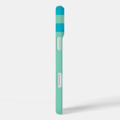 Coques Case-Mate iPhone Pastel Bleu et Vert Bande bidirectionnelle, Nom, S (Verso / Droite)