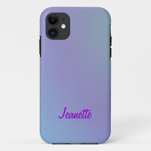 Coques Case-Mate iPhone Pastel bleu et violet, nom,  (Dos)