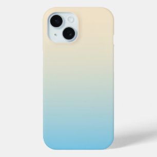 Coque Pour iPhone 15 Pastel Blue Color Blend Smooth Gradient tendance