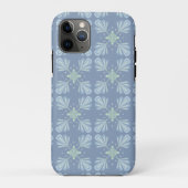 Coques Case-Mate iPhone Pastel blue floral abstract repeat  (Dos)