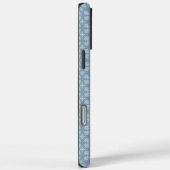 Coques Case-Mate iPhone Pastel blue floral abstract repeat (Verso / Droite)