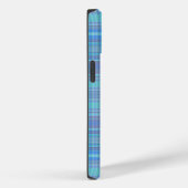 Coques Case-Mate iPhone Pastel Blue Plaid Motif (Verso / Droite)