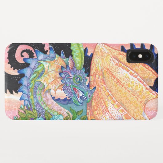 Coques Case-Mate iPhone Pastel Blue Rose Dragon (Dos (Horizontal))
