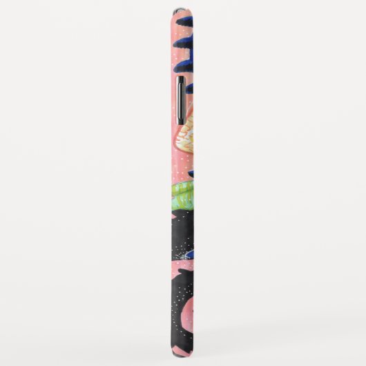 Coques Case-Mate iPhone Pastel Blue Rose Dragon (Dos/Droite)