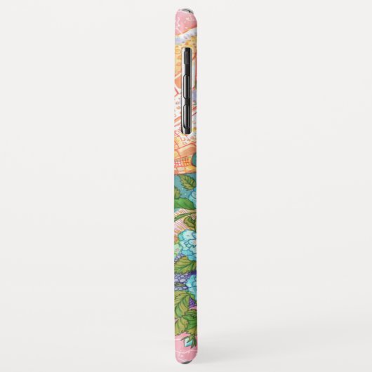 Coques Case-Mate iPhone Pastel Blue Rose Dragon (Dos/Gauche)